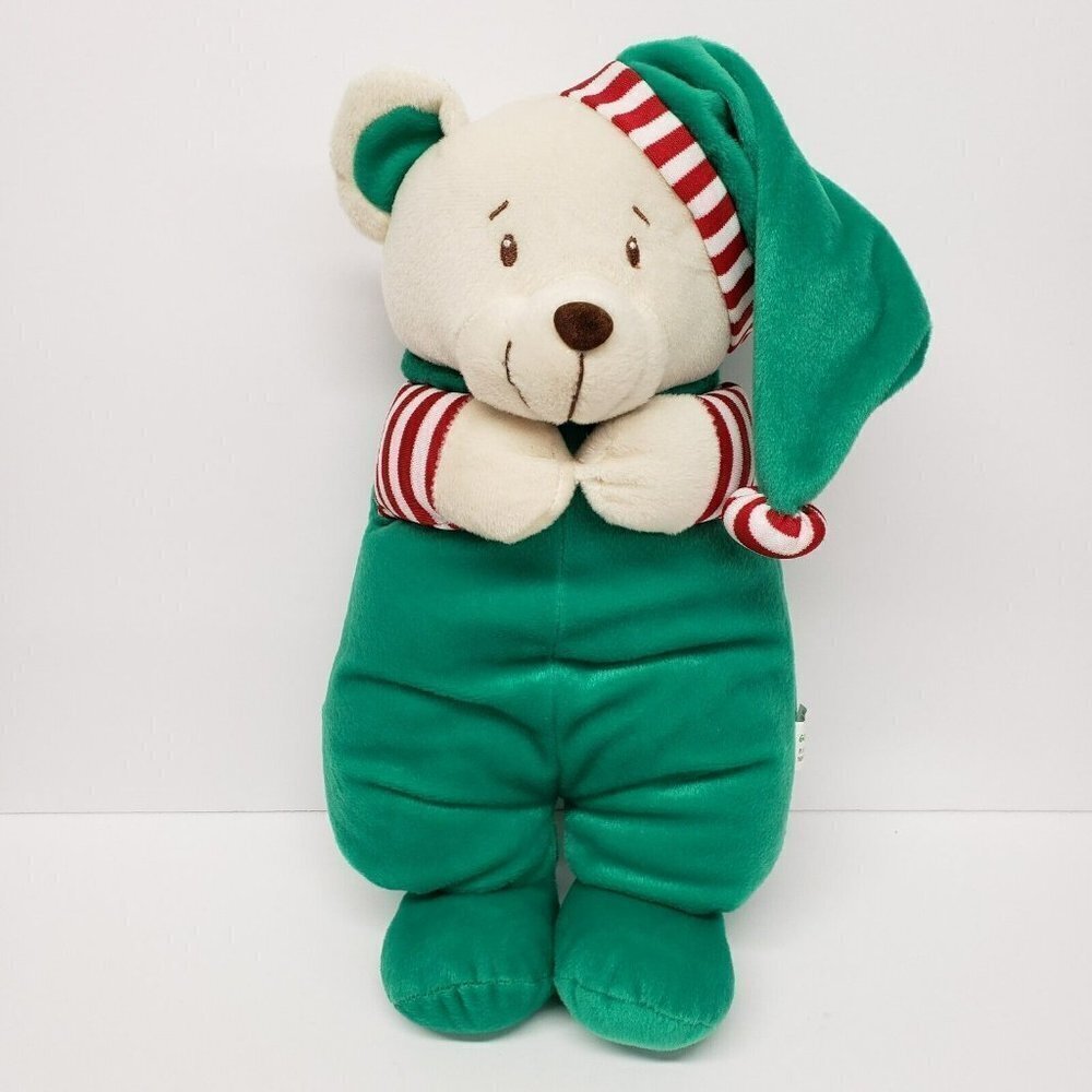 Goody Toy 14" Teddy Bear Christmas Holiday Green Red 2009 Plush